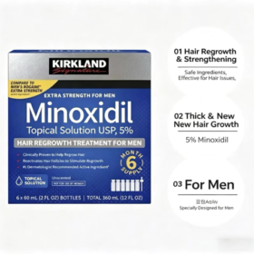 Kirkland 5% Minoxidil Lotion – 6 Months (Men)