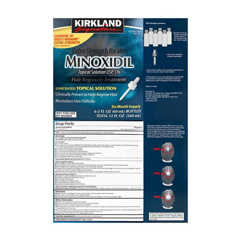 Kirkland 5% Minoxidil Lotion – 3 Months (Men) - Image 6